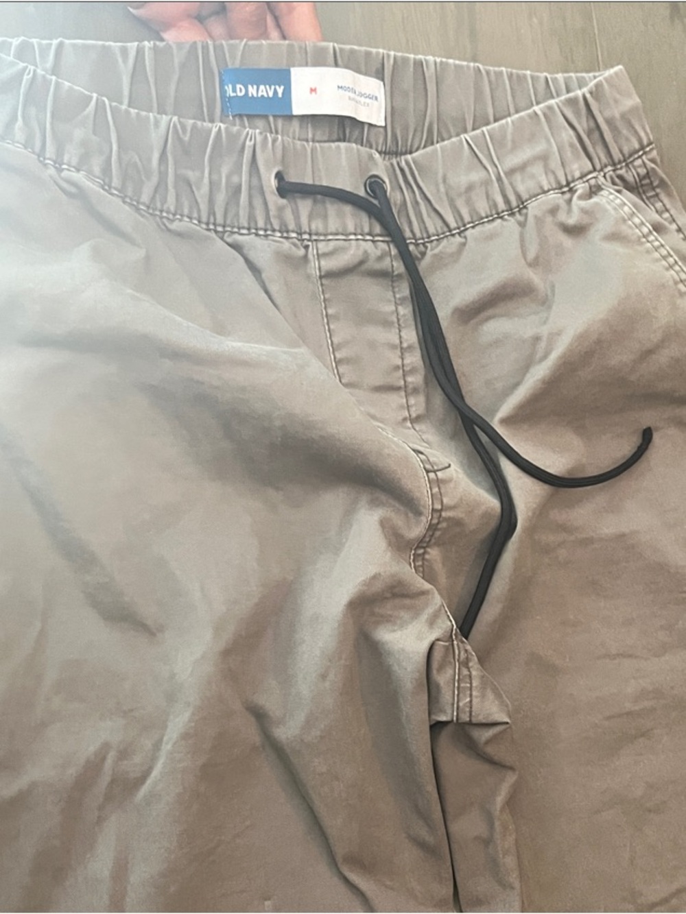 Old Navy Men's Taupe Drawstring Chinos